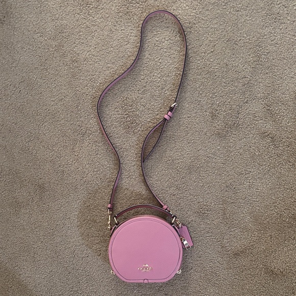 Coach Light Pink Round Crossbody Bag - Picture 2 of 10
